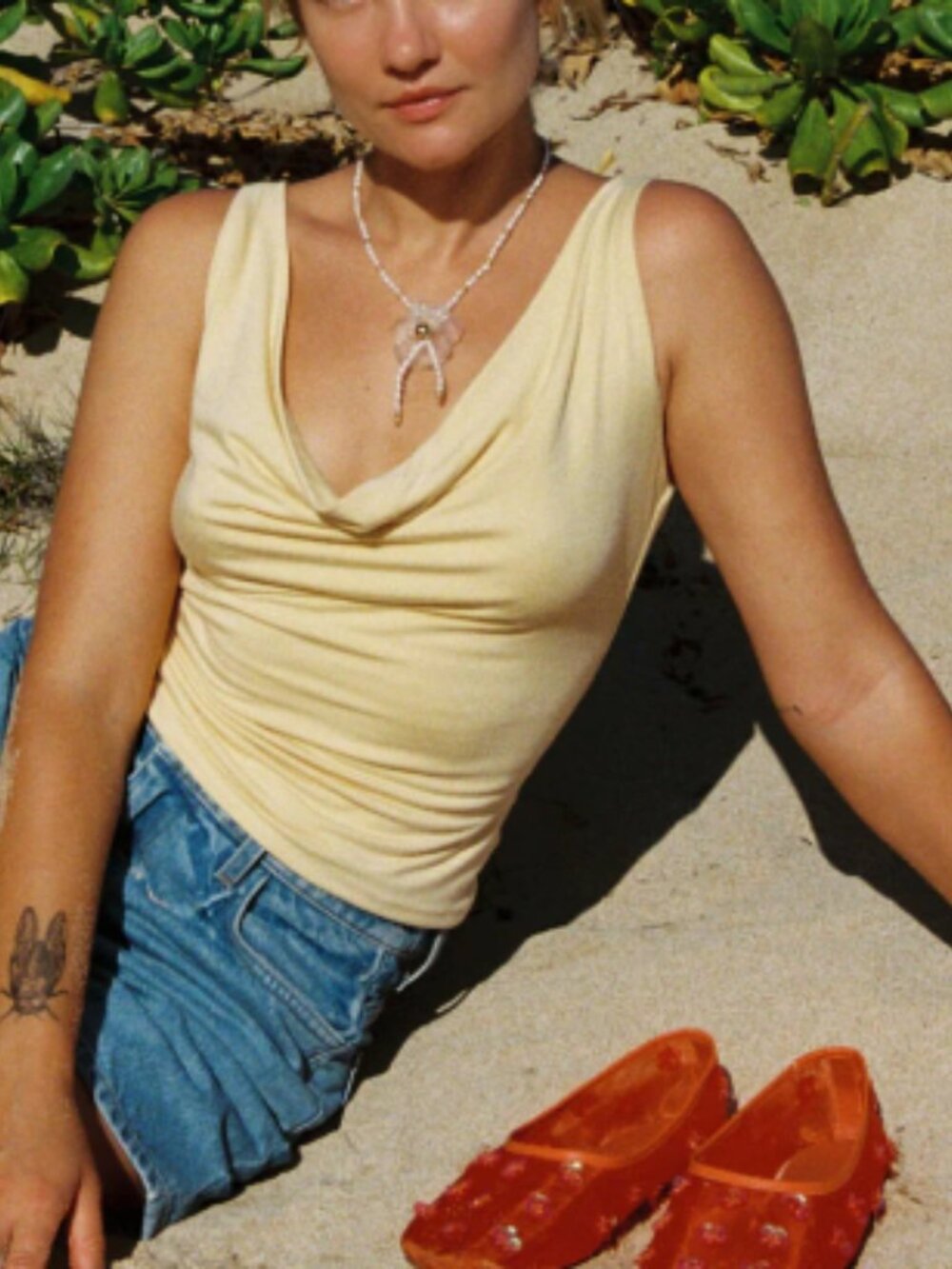 Jean Top Yellow - Lisa Says Gah NWT - Picture 4 of 5